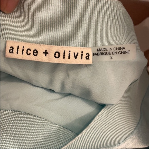 Alice + Olivia DORA ASYMMETRICAL OFF
SHOULDER DRESS - Picture 4 of 8